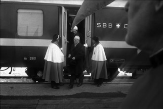 Pierre Graber, reception in Lausanne 1965