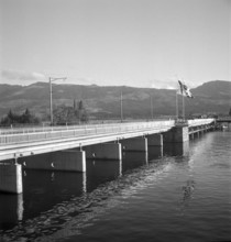 Rapperswil lake barrage; 1950