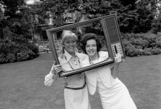 Rosmarie Pfluger, Rita Andermann, new TV announcers, 1970