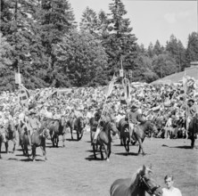 60th Marché-Concours Saignelégier, procession, 1963