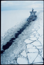 Icebreaker Kontio in the Baltic Sea 1988