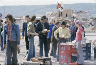 sympathizers visiting the squatter village
