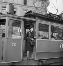 Women during World War 2; ticket collector; 1942