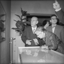 Thomas Mann at the exhibition of Wagner, Helmhaus Zurich 1953