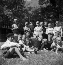 Serbian children on holiday for convalescence in Switzerland, 1942