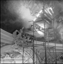 Renovation in the cathedral of St. Gallen 1965