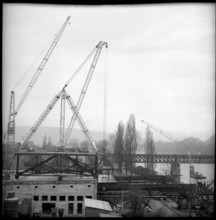 St Alban bridge under construction; 1954
