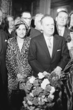 Nello Celio, newly elected Federal Councilor, with his wife Gisella, 1966