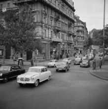 Traffic at Whitsun in Zurich, 1961