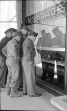 After WW2: American soldiers in Lucerne, 1945