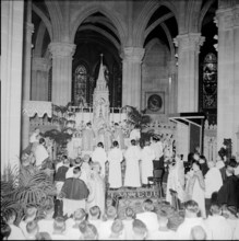 Ceremony in the church Rheinfelden 1950