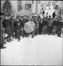 Children at Sternsingen in Berguen