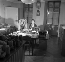 In the municipality on Don Robin day in La Tour de Peilz, 1954
