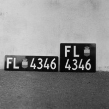 New License Plates for Liechtenstein, 1961