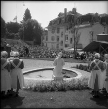 Festivity in nursing school La Source in Lausanne 1959