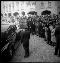 WW 2: Memorial service for US president Roosevelt, Berne 1945