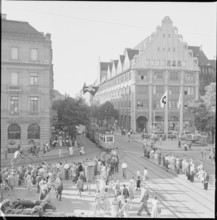 Bahnhofstrasse at Paradeplatz Zurich 1958
