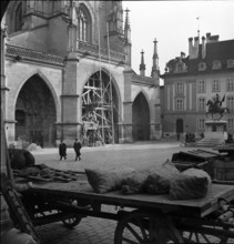 WW2: bombing in Switzerland; preventive measures, Berne 1940