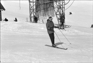 US Minister of Defense Robert McNamara in Zermatt, 1966
