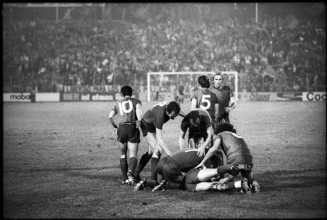 Cup winners cup 1975/76: FC Basel - Athletico Madrid; Basel scored
