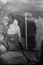 miners; gallery; mmenzingen coal mine; 1941