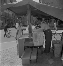 Scene from the Langstrasse in Zurich 1949