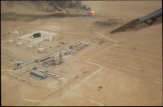 Oilfield of Hassi Messoud in the Sahara