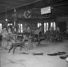 Work shop in Witzwil prison, 1955