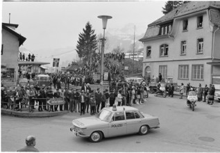 Police escort for King Olav of Norway, Grindelwald 1968