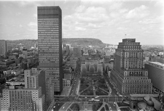 View over Montreal during the Expo 1967