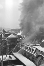 Fire at Lucerne main station 1971