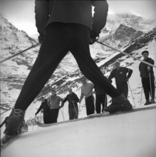 20th ski school leader course on the Kleine Scheidegg, 1953