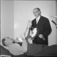 100,000th blood donation in Zurich, 1958
