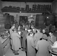 Lausanne"", wine auction, tasting with cheese, 1954
