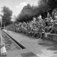Boys swimming competition, Zurich 1955
