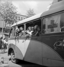 Journey home with a bus of the Swiss Red Cross