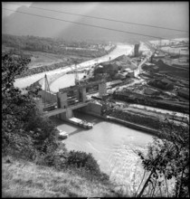 Lavey power station under construction 1948