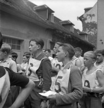 Road safety training and test for delivery boys; 1941