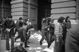 Bélier demonstration in Berne 1972: affray with adversaries of separatism