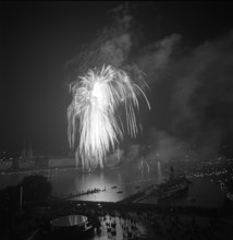 Fireworks at the Seenachtsfest in Lucerne, 1965