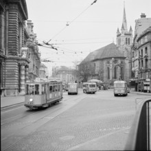 Lausanne: Place St. François, 1956
