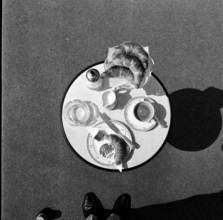 Swiss breakfast Café complete, Switzerland 1969