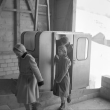 New cableway for school kids of Gitschenen 1957