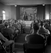 Entertainment in the evening for soldiers; 1940