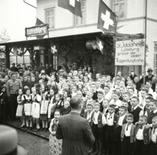 Opening ceremony of the Toggenburg railway line in Lütisburg in 1947