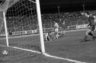 Champions Cup semi-final 1977: FC Zurich - Liverpool FC; Grob, Zigerlig