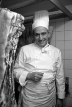 Gstaad; Jolidon, cook in the Palace Hotel; 1967