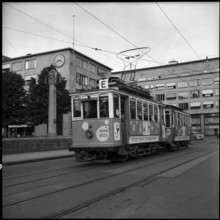Züspa tramway at the Stampfenbachplatz