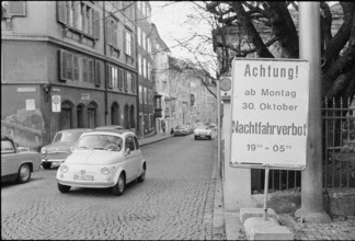 Noise abatement: night driving ban downtown Zurich 1972