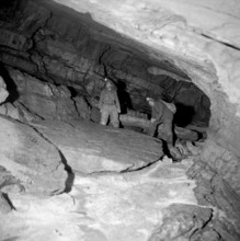 Les Dalles in the grotto of Môtiers (NE), 1954